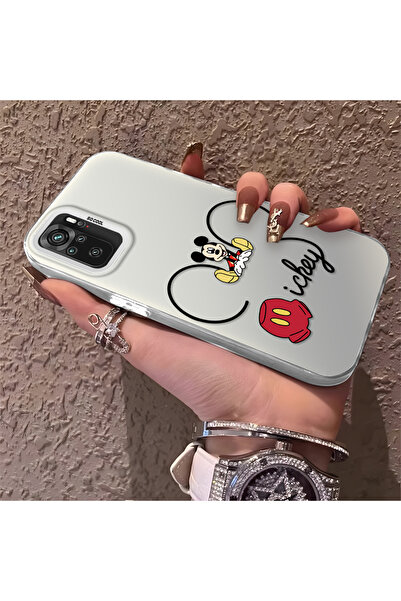 Hontinga حافظة هاتف متوافقة مع هاتف Xiaomi Redmi Note 10، حافظة ميكي مضادة لل...