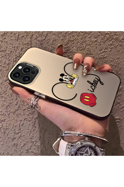 Hontinga حافظة هاتف متوافقة مع آيفون 15 برو ماكس، تصميم ميكي مضاد للصدمات وحم...