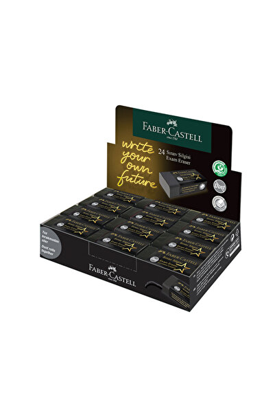 Faber Castell Faber-Castell Sınav Silgisi Black Edition 5130 187241 (24 Lü Pa...