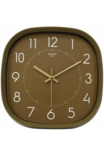 Galaxy Premium Serisi ABS Kasa Duvar Saati Oval 30 CM Yeşil Renkli Modern Kadran
