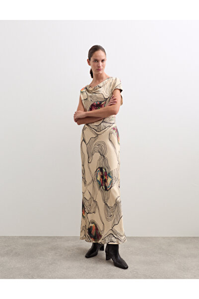 Marks & Spencer Desenli Midaxi Elbise