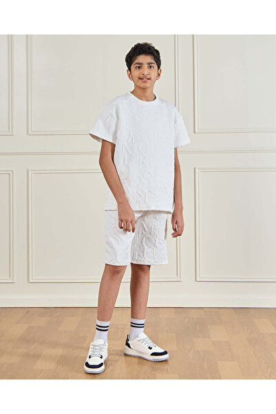 REDTAG Senior Boys White Casual Set (2 Piece)