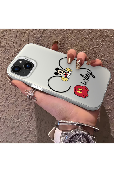 Hontinga حافظة هاتف متوافقة مع آيفون 15 بلس/14 بلس، تصميم ميكي مضاد للصدمات و...