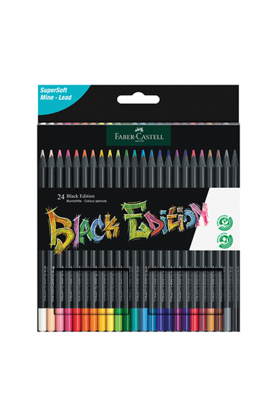 Faber Castell Faber-Castell Kuru Boya Kalemi Black Edition 24 Renk 5171 116424