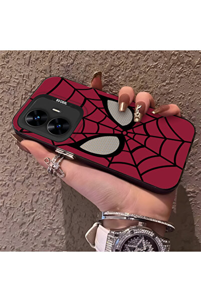 Hontinga حافظة هاتف متوافقة مع هاتف Realme C55، حافظة مضادة للصدمات على شكل ع...