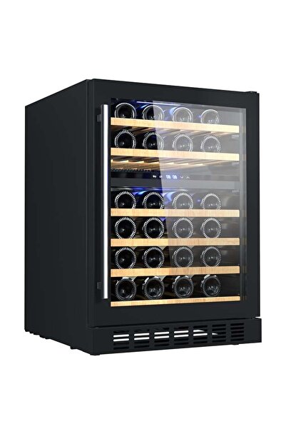 Berfmann Tezgah Altı Çift Bölmeli Şarap Dolabı (46 Şişelik)