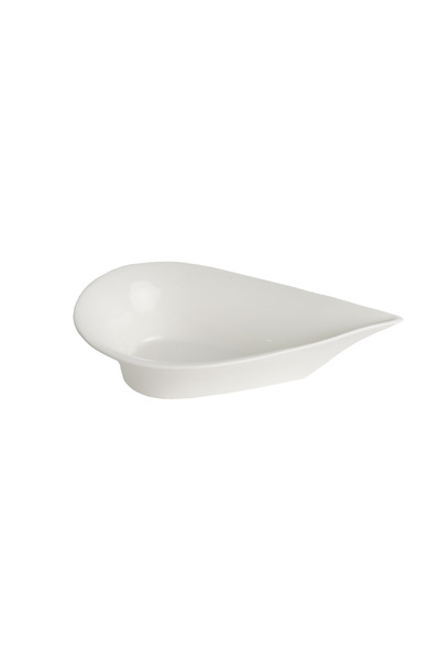 SQUALO Rectangular porcelain bowl – white – medium size – for organized and elegant presentation