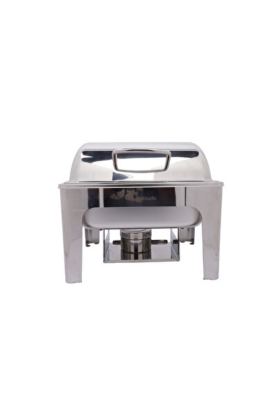 SQUALO Stainless steel buffet warmer – medium size – keeps food warm – for home and hospitality use