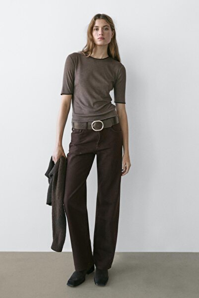 Massimo Dutti Geniş paça jean