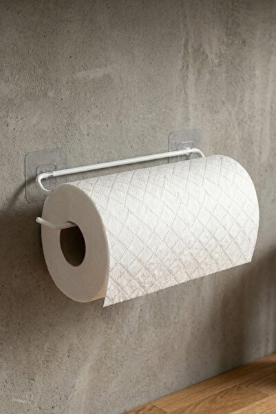Risea Home Beyaz Yapışkanlı Mutfak Tezgah Altı Havluluk ve Tuvalet Kağıtlığı ...