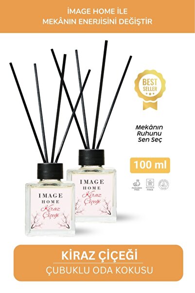 İMAGE HOME Çubuklu Oda Kokusu Kiraz Çiçeği 100Ml.2'Li Özel Set