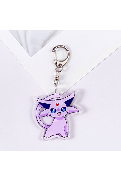 Miniso 5 cm 3 Pokémon Eevee Cute Acrylic Keychain Accessories Pikachu Chariza...