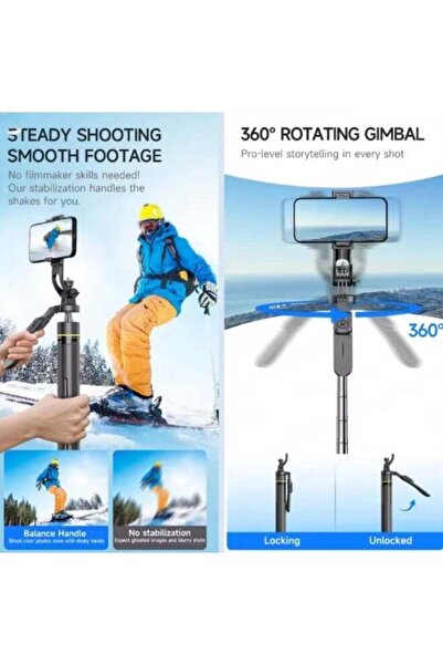 Generic حامل ثلاثي القوائم TT19 بتقنية بلوتوث لالتقاط صور السيلفي، مع حامل رباعي القوائم يفتح تلقائيًا، وجهاز تحكم عن بعد قابل للفصل، ومشبك للهاتف، وامتداد