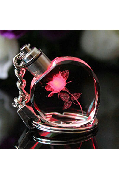 Choice red Fashion Colorful Fairy Rose Flower Pattern Love Shape Crystal Rhin...