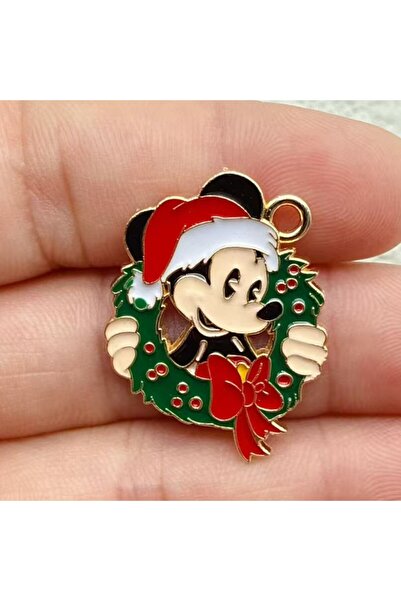 Miniso مجموعة من 10 قطع من تعليقات عيد الميلاد الكرتونية المطلية بالروديوم، م...