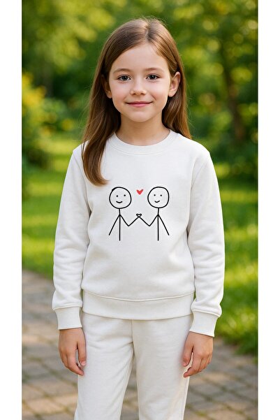 playwear Φούτερ ομάδας ÇIBIK ADAM με στάμπα για κορίτσια και αγόρια, με λαιμό...