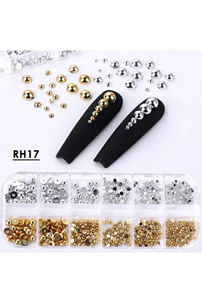 Choice RH17 12Grids Metal Bow Feart Art Charm Gold 3D Bowcont Ribbon Fairne D...