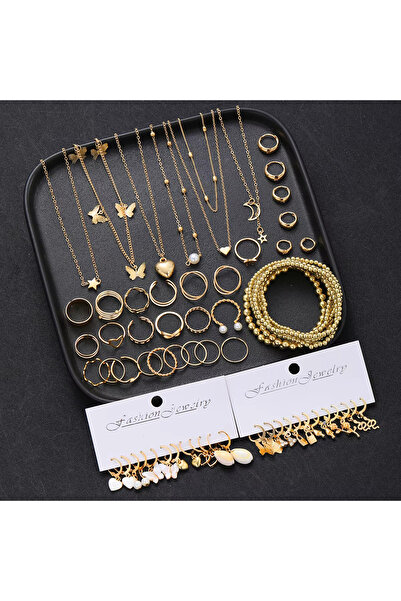 Choice مجموعة AYAGold مكونة من 65 قطعة، بدون علبة، بتصميم بوهيمي عتيق، تتضمن ...