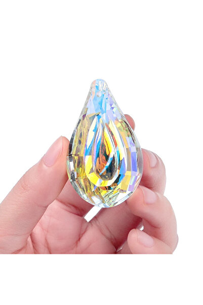 Choice4 2 Crystal Glass Prism Pendants AB Color Hanging Suncatcher Accessorie...