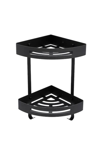 Radinavico Raft de colț pentru baie, oțel inoxidabil, 2 niveluri, 40 x 22 cm,...