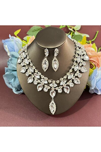 Choice قلادة فضية مطلية بكريستال كبير متعدد الألوان، رائجة البيع، بتصميم أورو...