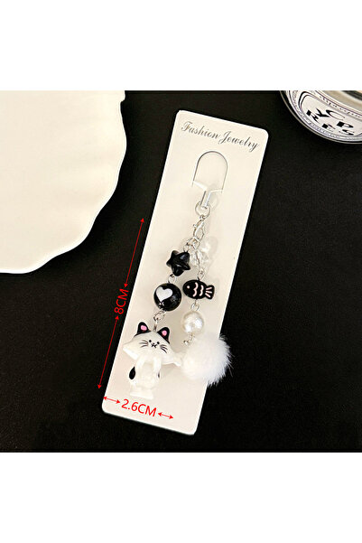 Choice Plush A 1/4 Pcs Cute Cat Phone Chain Pendant Girl Versatile Keychain H...