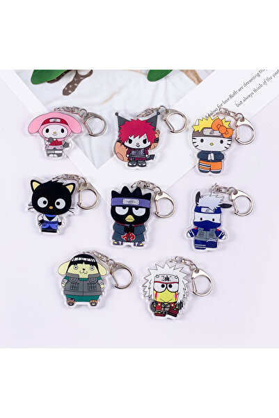 Miniso 5 cm 9 Sanrio Kuromi Naruto Cute Acrylic Keychain Accessories Funny Ba...