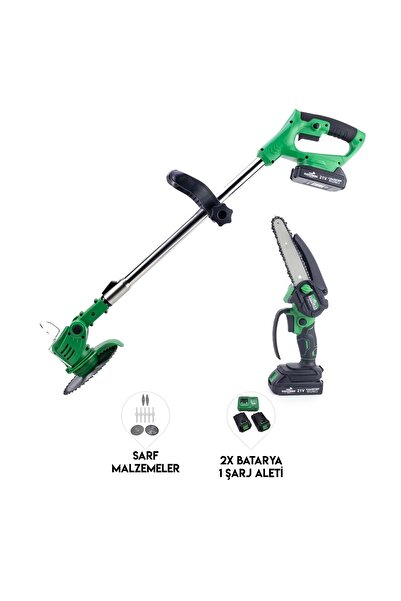 Dawreek ŞARJLI TIRPAN+TESTERE GREEN