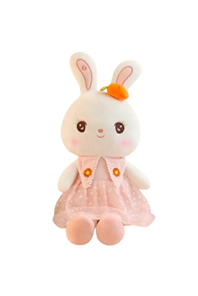 OEM Iepuraș de Pluș 40 cm cu Rochiță și Paiete, Jucărie Moale, Cadou Fetițe 1...