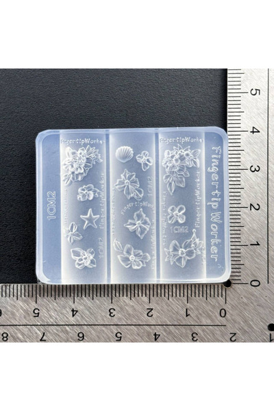 Choice قالب أظافر أكريليك ثلاثي الأبعاد على شكل قلب باروكي وزهرة وفراشة، مقاس...