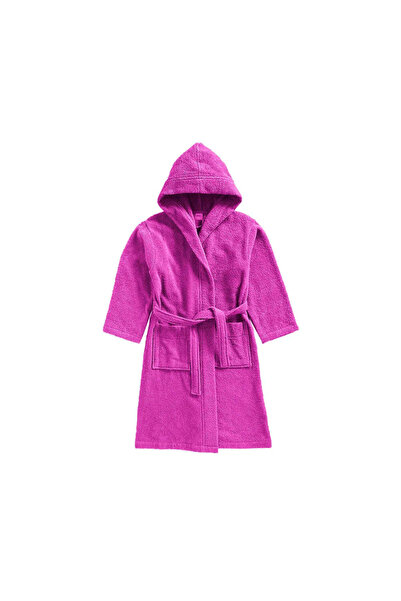 BYFT Daffodil Kids Bathrobe 85 x 112 Cm 8 Year 400 GSM Fuchsia Pink 100% Terr...