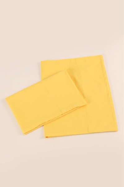 Bella Home غطاء وسادة مكون من قطعتين مغلف بالجيلاتين |   50×70 سم |   100% قطن أصفر