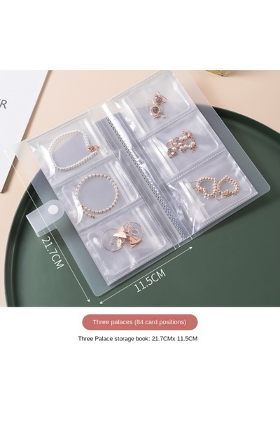 Choice صندوق تخزين مجوهرات أبيض، للأقراط، مقاوم للأكسدة، للخواتم، وحلي اليد، ...