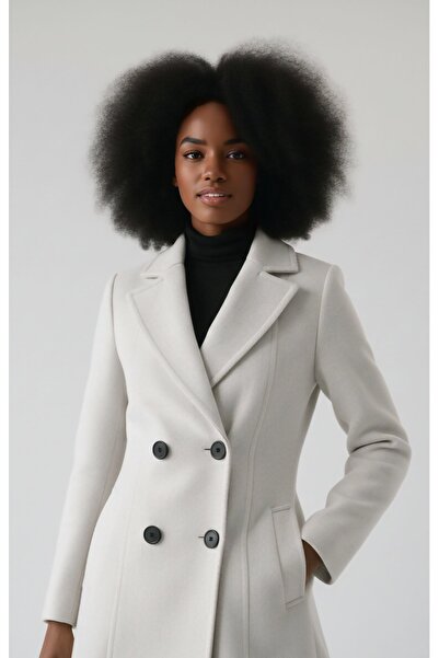 chwain Long Houndstooth Coat