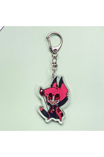 Miniso 5 cm 16 Cartoon Characters Hazbin Hotel Acrylic Car Keychain Accessori...