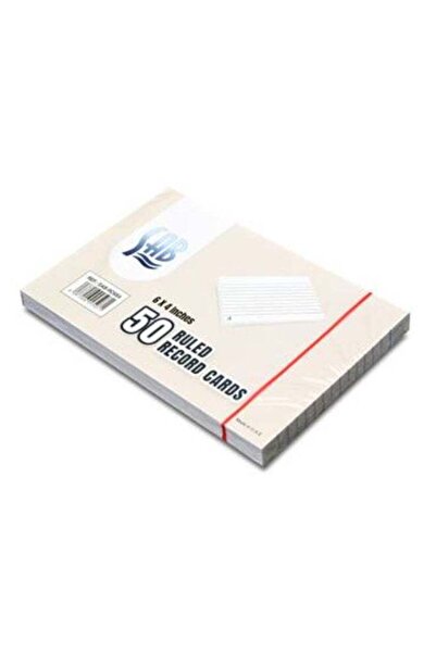 SAB بطاقات تسجيل مسطرة - 50 ورقة - 4*6 بوصة