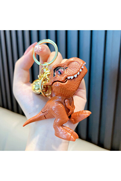 Choice Dark Brown 1 Pcs New Tyrannosaurus Rex Bite Hand Toy Keychain Creative...