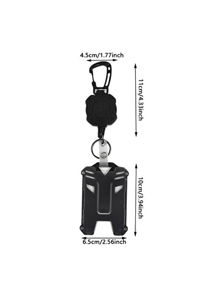 Choice 1PC D Heavy Duty Retractable Keychain Badge Clip ID Reel Key Chain Hol...