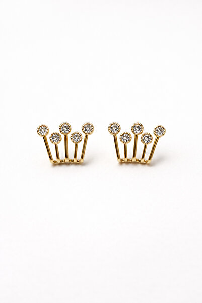 Toz Vintage أقراط بيرونا الذهبية متعددة الطرازات القديمة