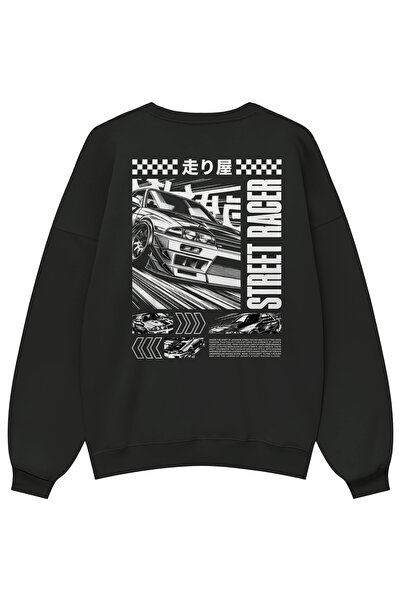 Holgim سترة ستريت ريسر مطبوع للجنسين قصة فضفاضة