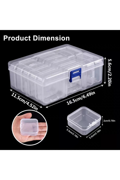 Choice صندوق تخزين بلاستيكي متين مكون من 14 شبكة، 14/30 حجرة وحاوية صغيرة - م...