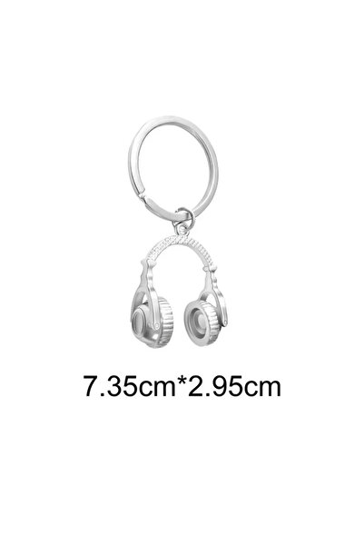 Choice 1 PCS AYS05-2silver New Punk Music Headset Key Chain Microphone Guitar...
