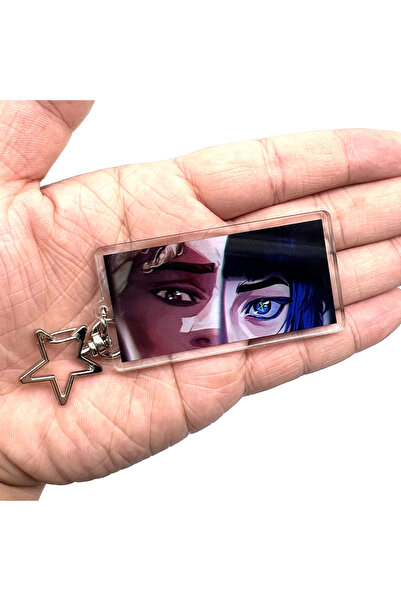 Choice D 1-4 قطع سلسلة مفاتيح أكريليك بتصميم عيون شخصية جينكس من الأنمي، للرج...