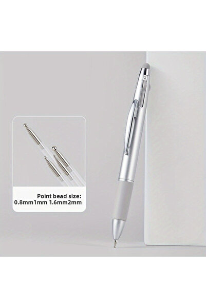 Choice قلم تنقيط فضي للأظافر، أدوات تنقيط فن الأظافر، قلم حبر جاف، تصميم طرف ...