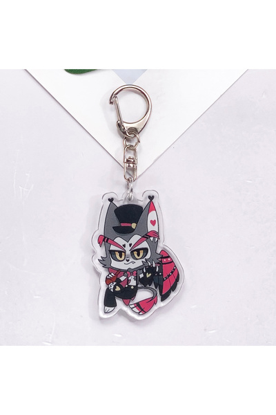 Miniso 5 cm 1 Cartoon Characters Hazbin Hotel Acrylic Keychain Accessories Cr...