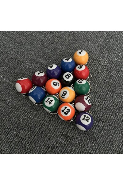 Choice NO.1-15 All-Color Billiard Ball Keychain Accessory, Car Keychain Charm...