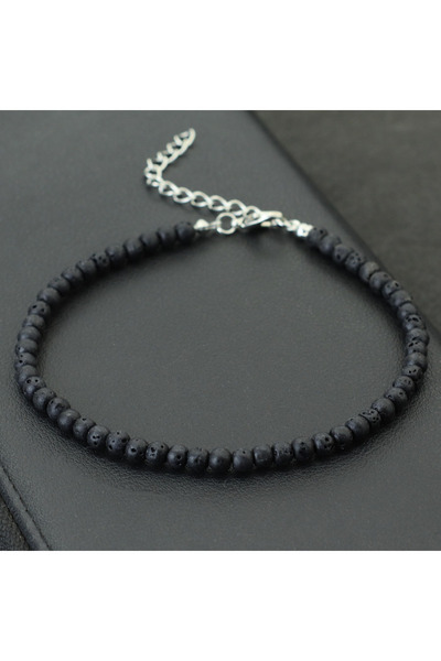 Choice lava Boho Handmade Natural Stone Anklet Women 4mm Tiger Eyes White Howlite Beads Foot Chain Summer B