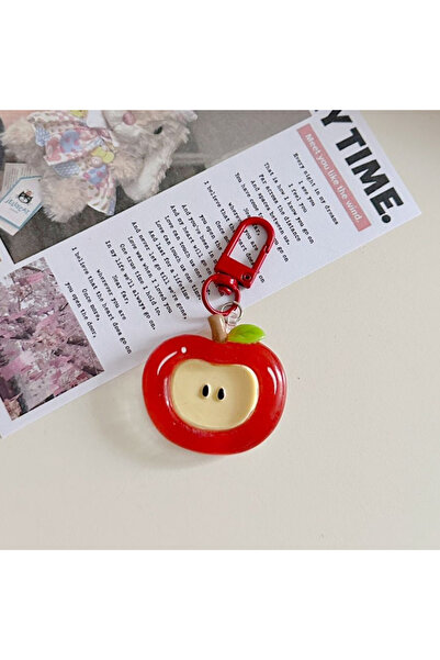 Choice Red Cartoon Red Green Cute Keychain for Women Lovely Acrylic Shape Bag...