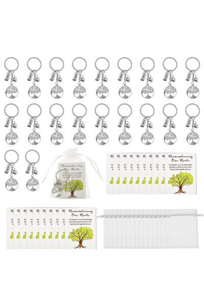 Choice Style 2 20Pcs Customized Tree of Life Keychain Custom Inspirational Ke...