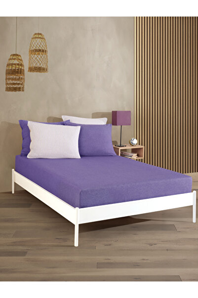 Cottonest طقم ملاءات سرير مطاطية فردية مقاس 100×200 سم – غطاء وسادة واحد – تصميم ناعم وأنيق